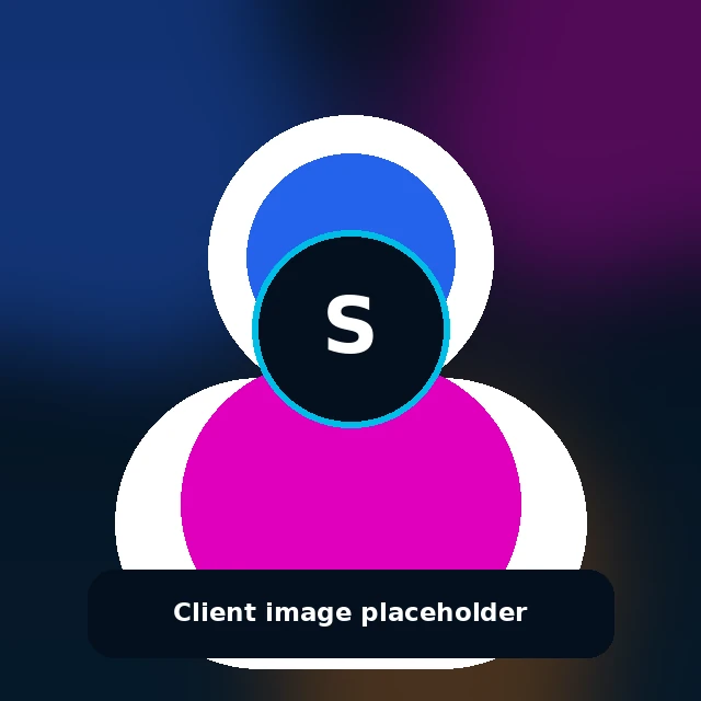Testimonial visual placeholder for Sam