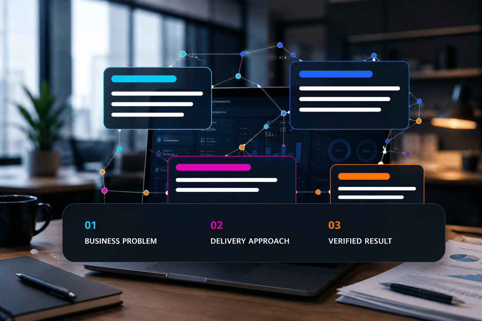 Managed digital support plans illustrated in the Sonnywebs brand colours