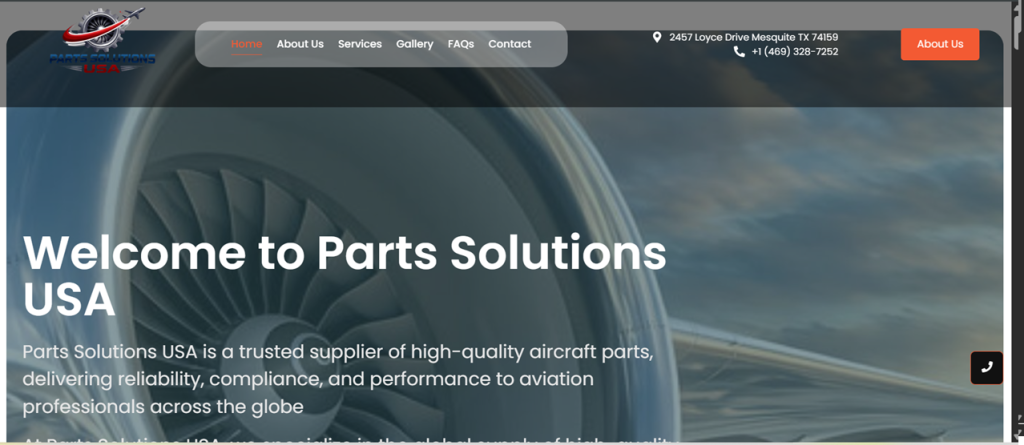 Case visual placeholder for Parts Solutions USA