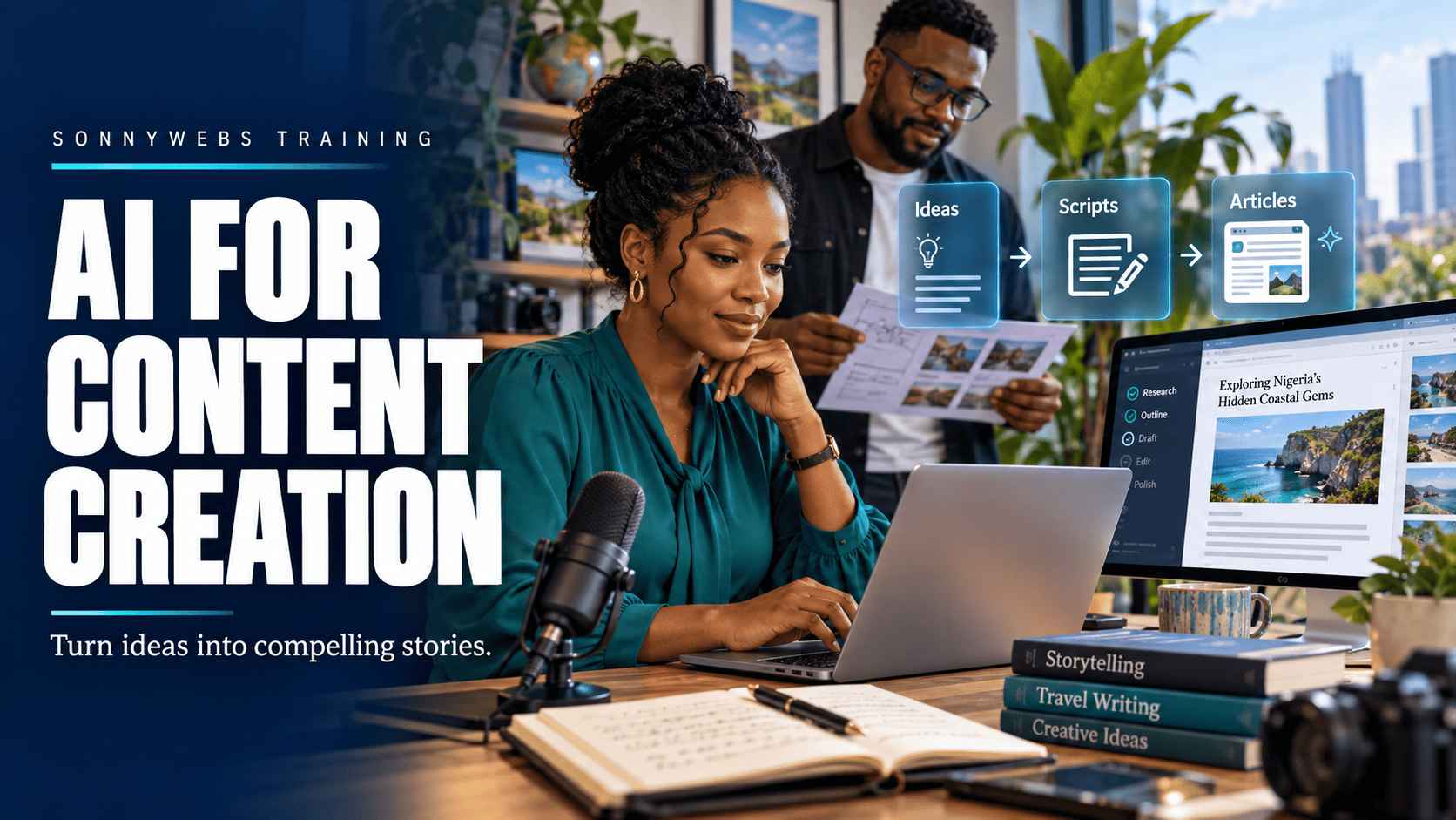AI for Content Creation course illustration