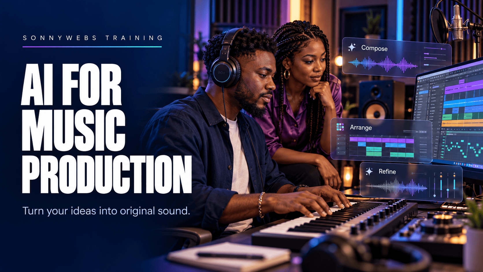 AI for Music Production course illustration