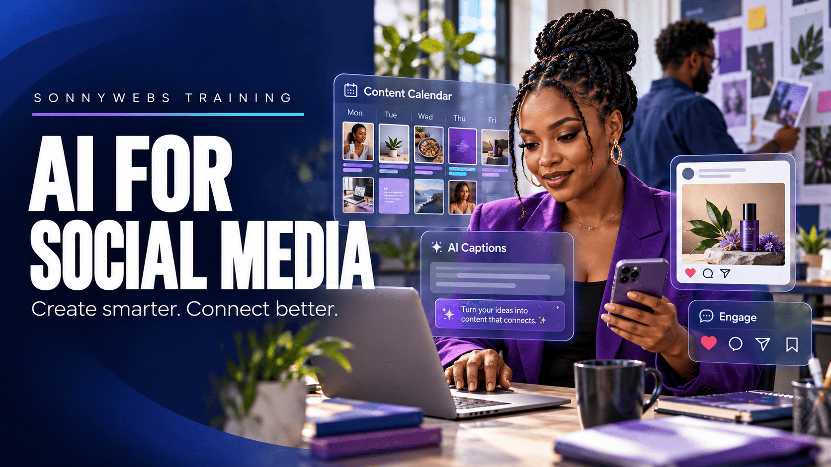 AI for Social Media course illustration